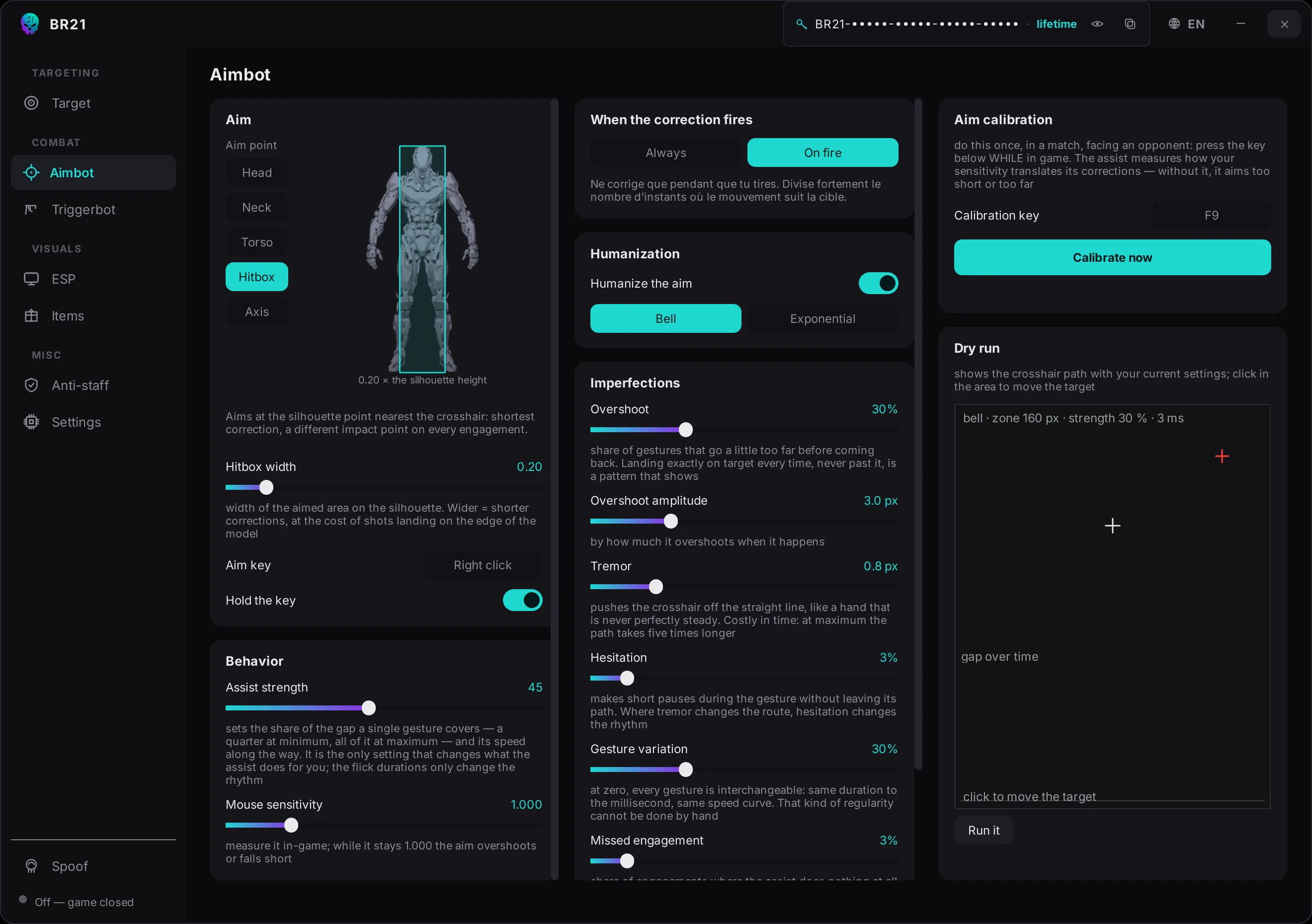 BR21 aimbot settings