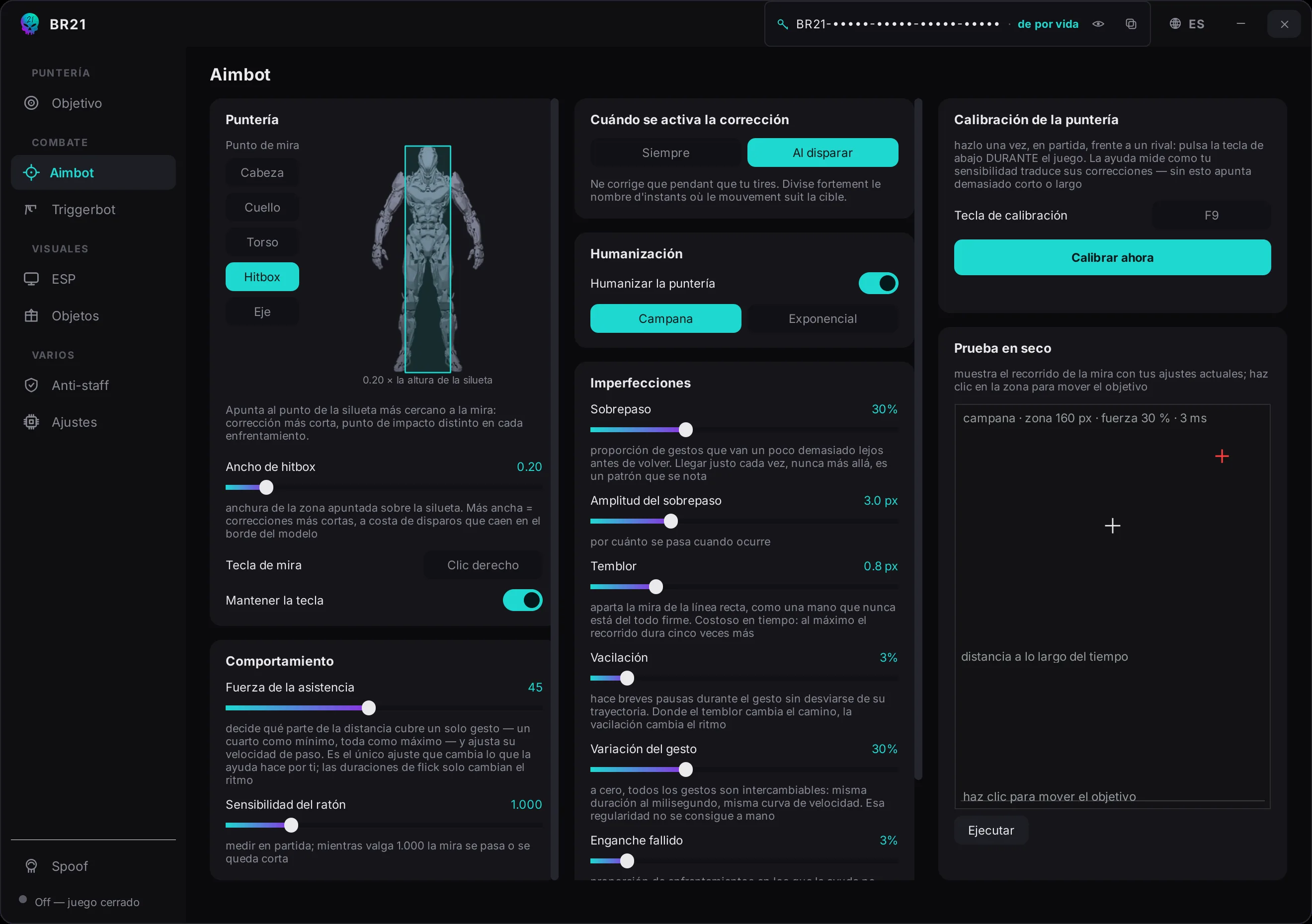 BR21 aimbot settings