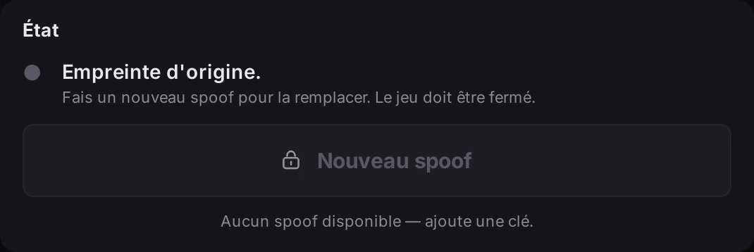 Spoof status